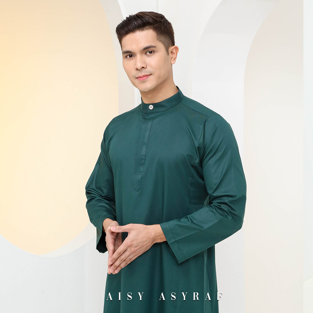 Jubah Adni - Emerald Green