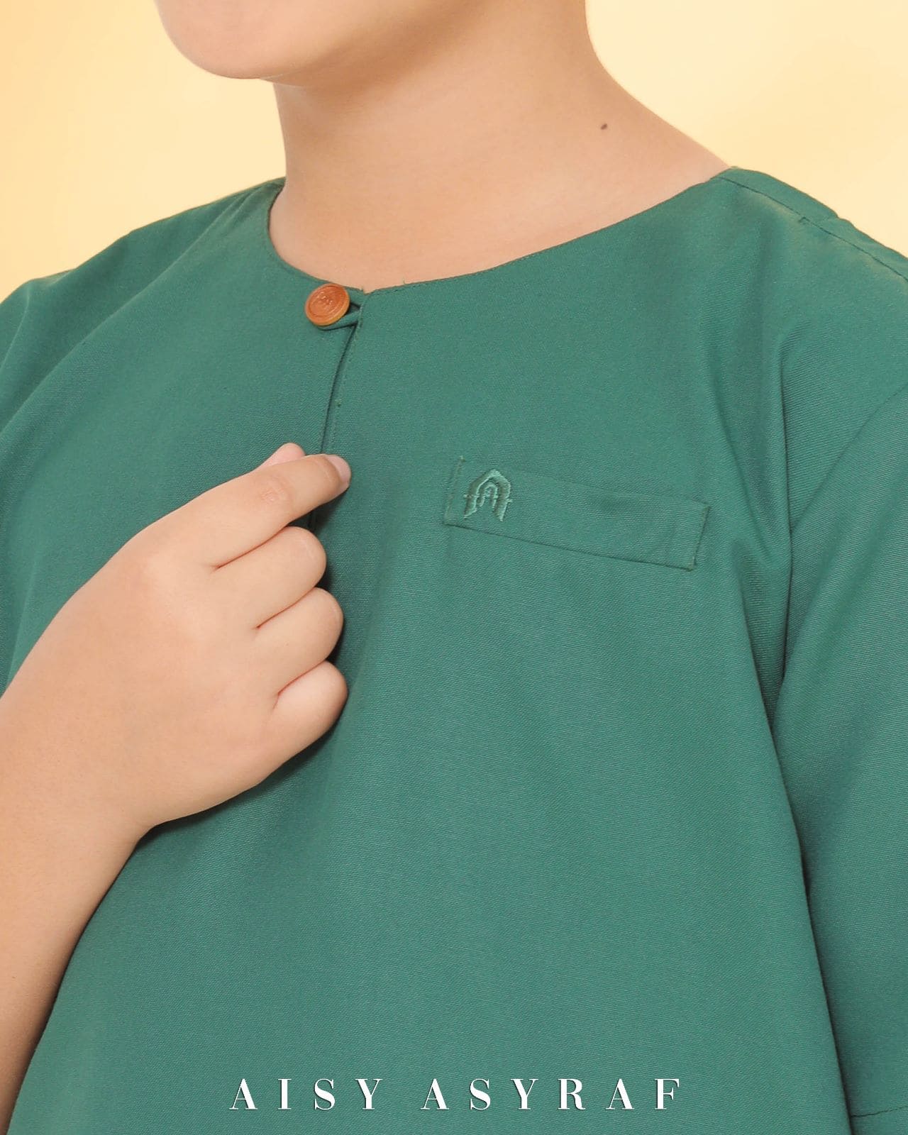 Kurta Zayne Kids - Emerald Green