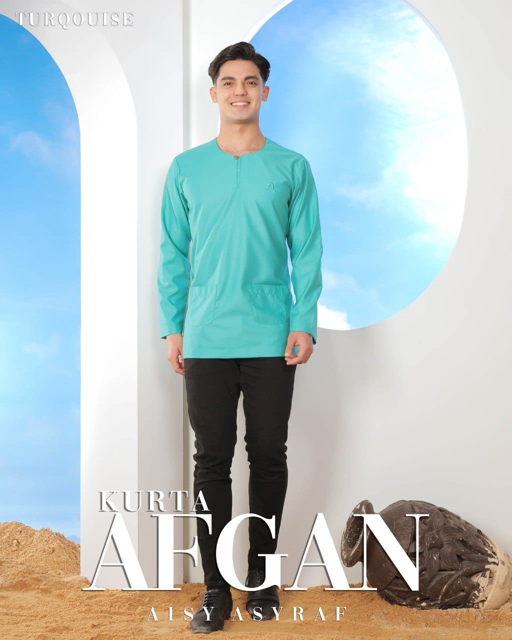 Kurta Afgan - Turqouise