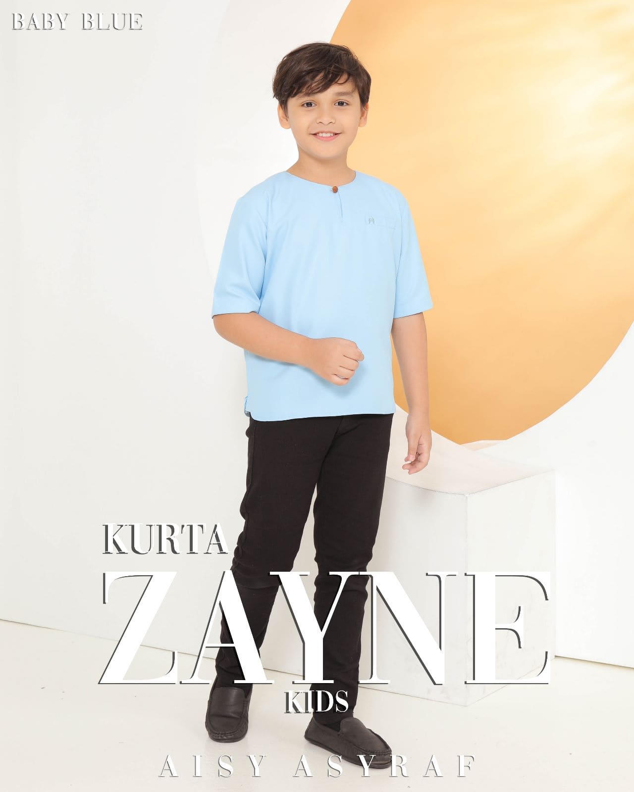 Kurta Zayne Kids - Light Turqouise