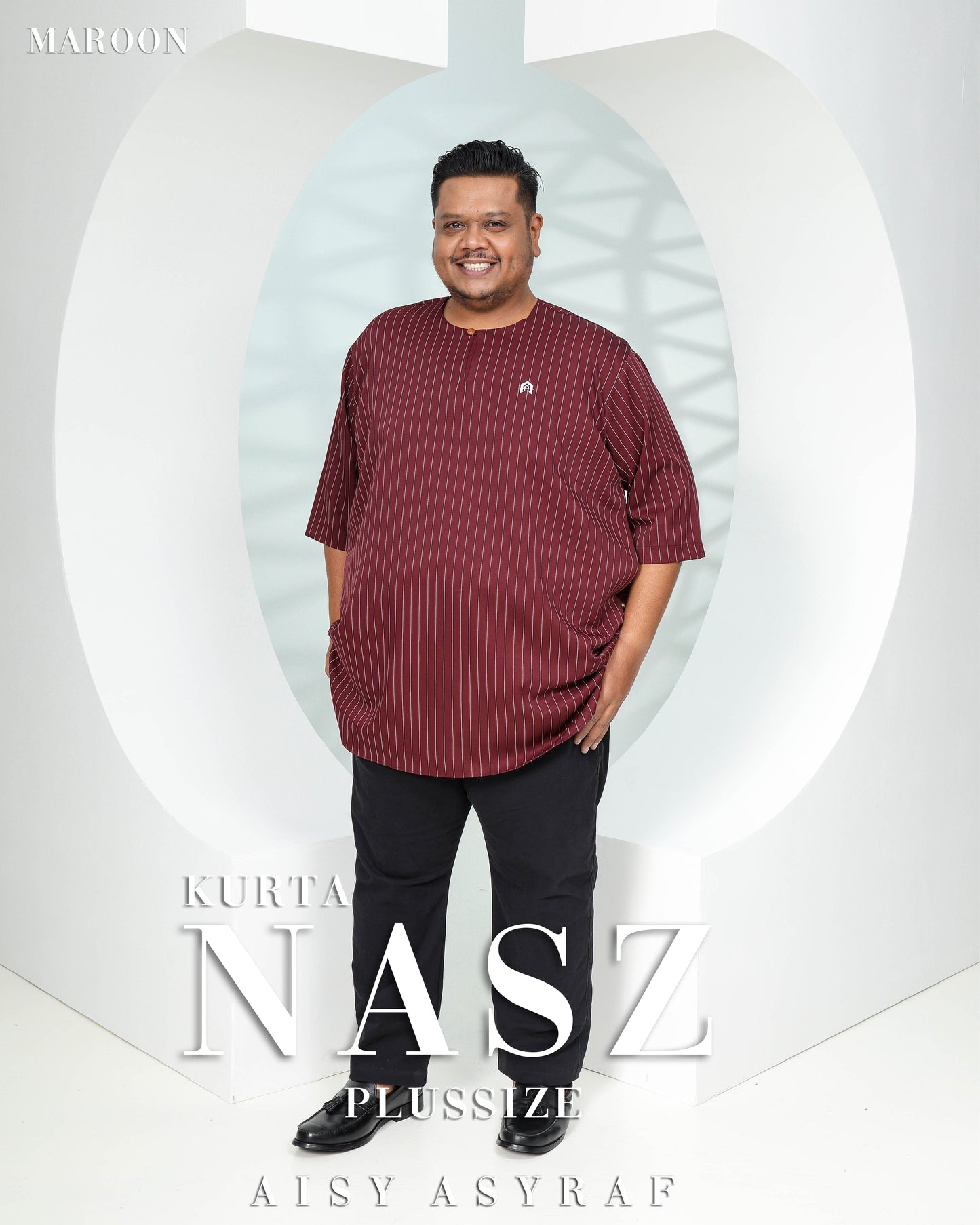 Kurta Nasz Plussize - Maroon