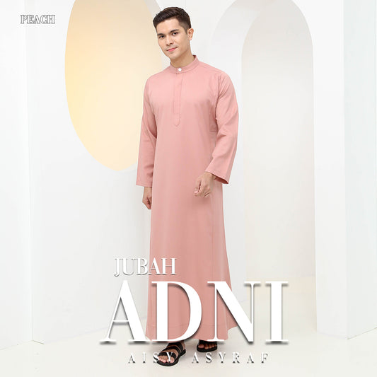 Jubah Adni - Peach