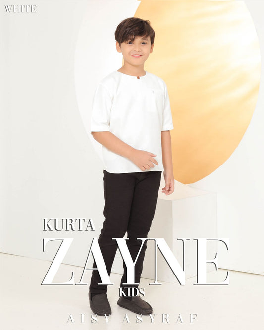 Kurta Zayne Kids - White