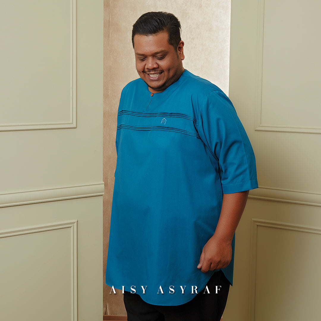 Kurta Jurjani Plussize - Blue Turqouise