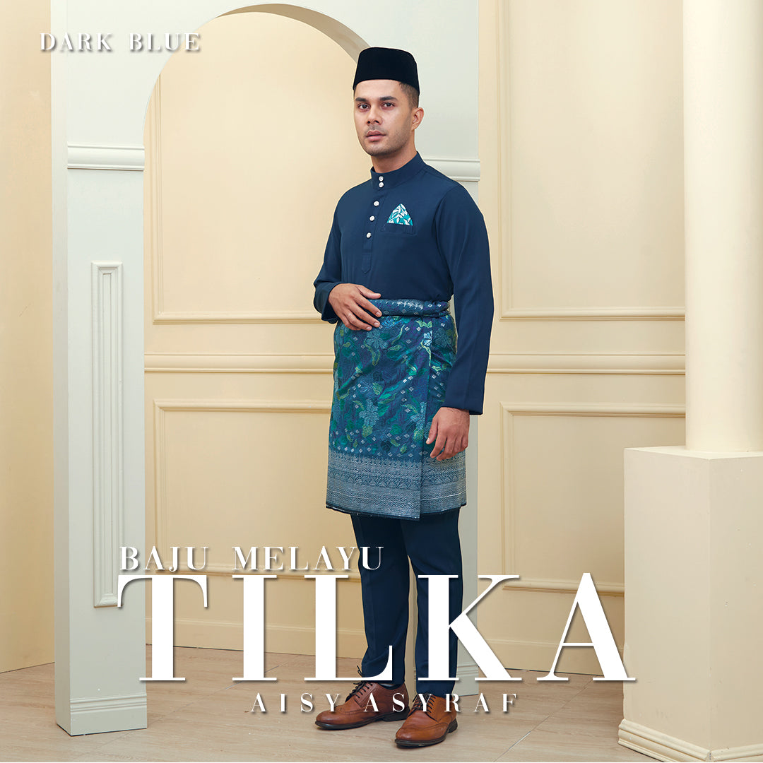 Baju Melayu Tilka - Dark Blue
