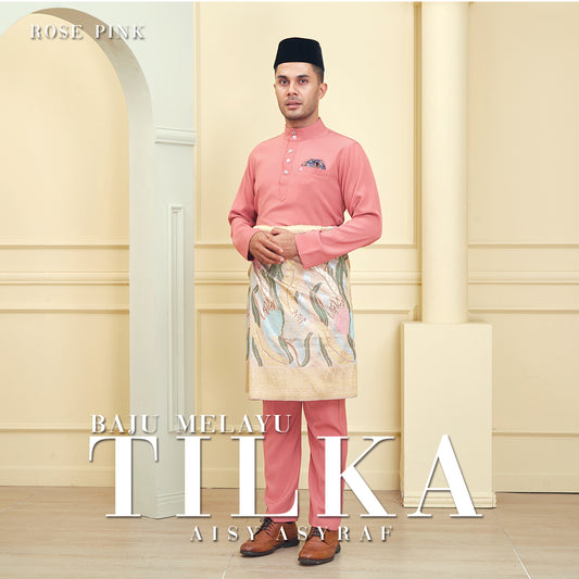Baju Melayu Tilka -Rose Pink