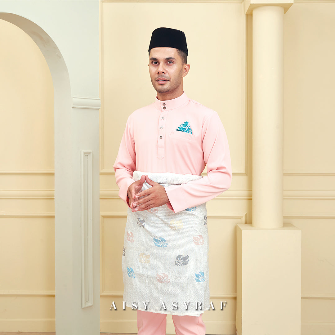 Baju Melayu Tilka - Peach