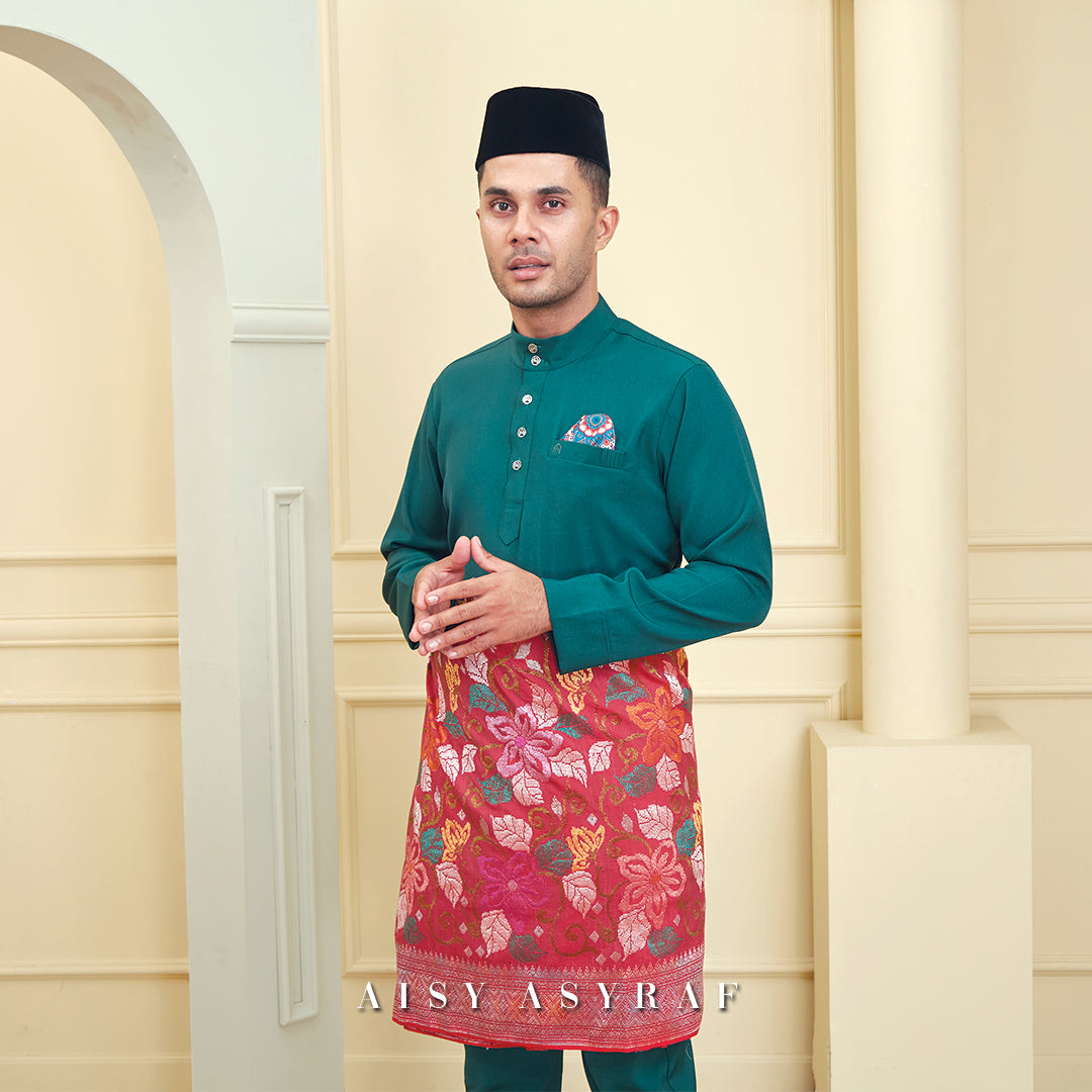 Baju Melayu Tilka - Emerald Green