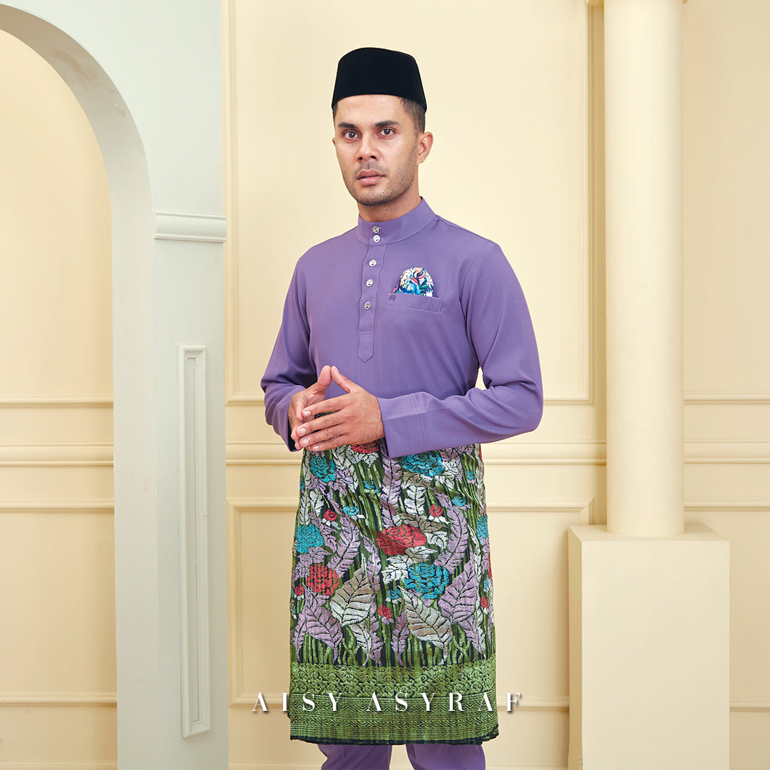 Baju Melayu Tilka - Purple Yam