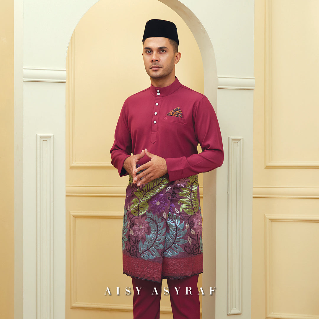 Baju Melayu Tilka - Magenta