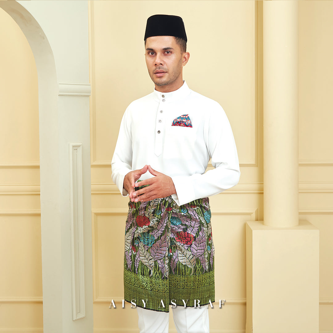 Baju Melayu Tilka - White