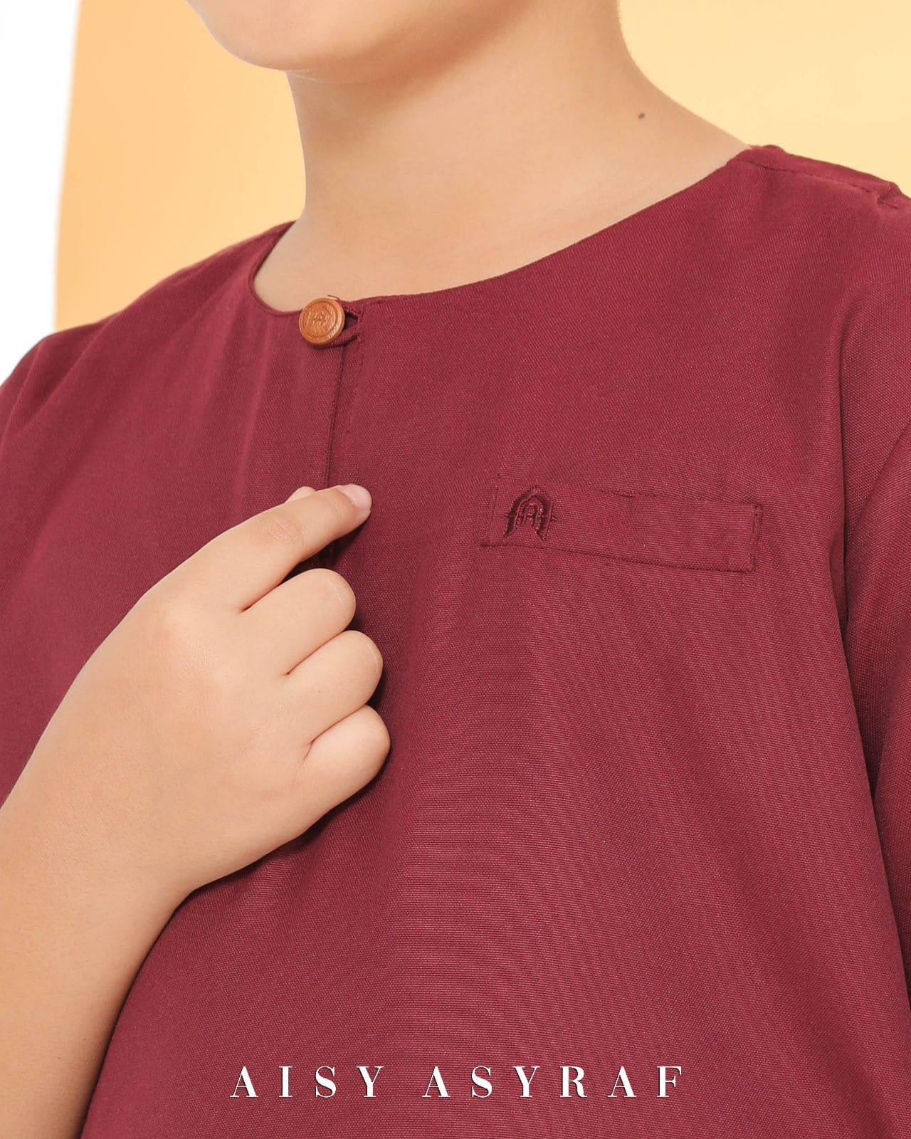 Kurta Zayne Kids - Dark Maroon