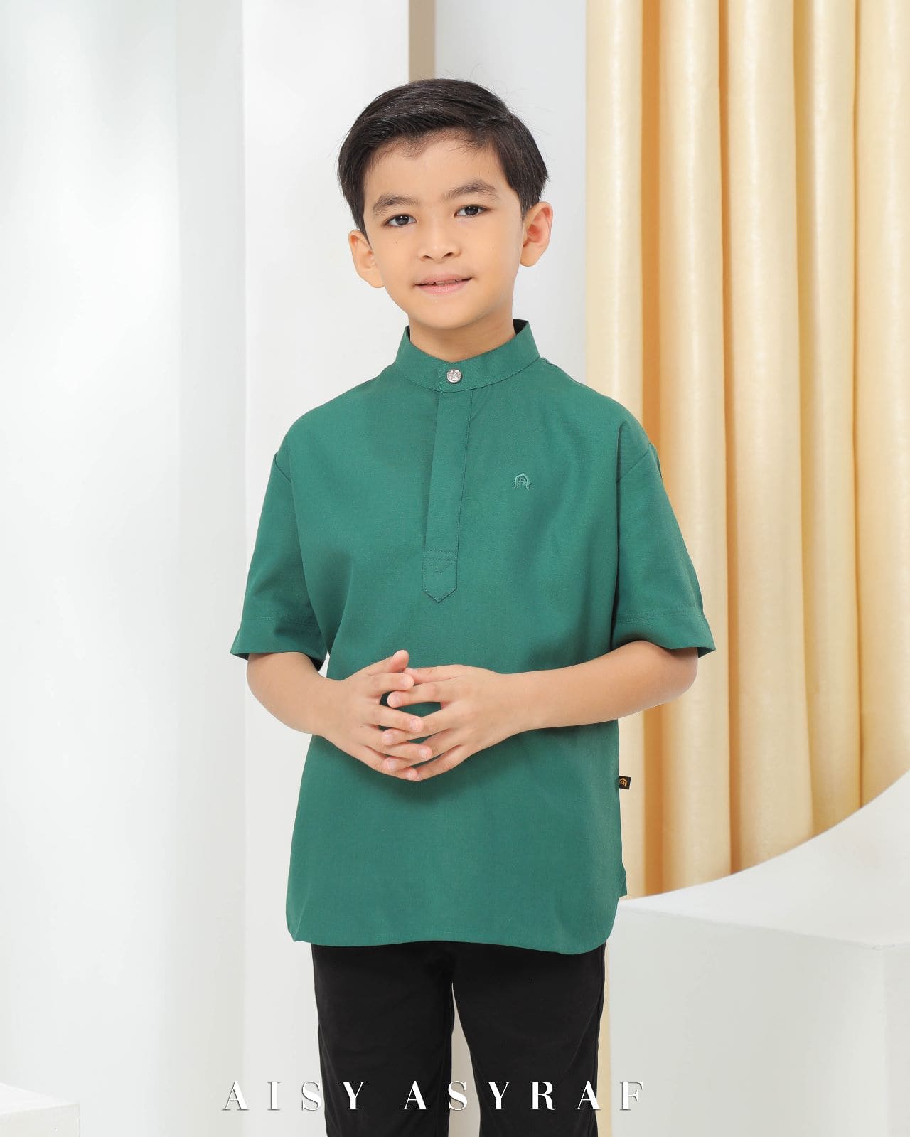 Kurta izzi kids Emeral green