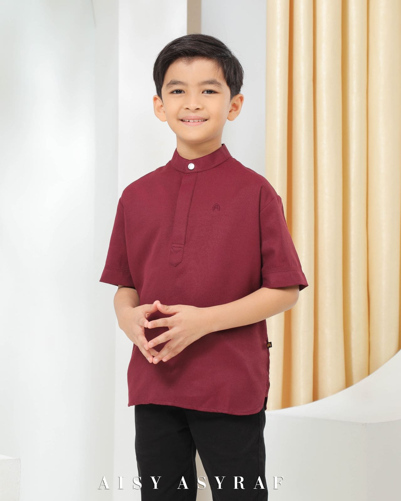 Kurta izzi kids Dark maroon