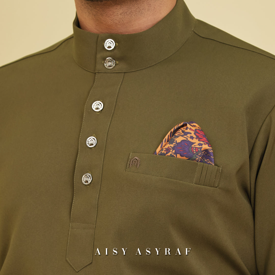 Baju Melayu Tilka - Moss Green