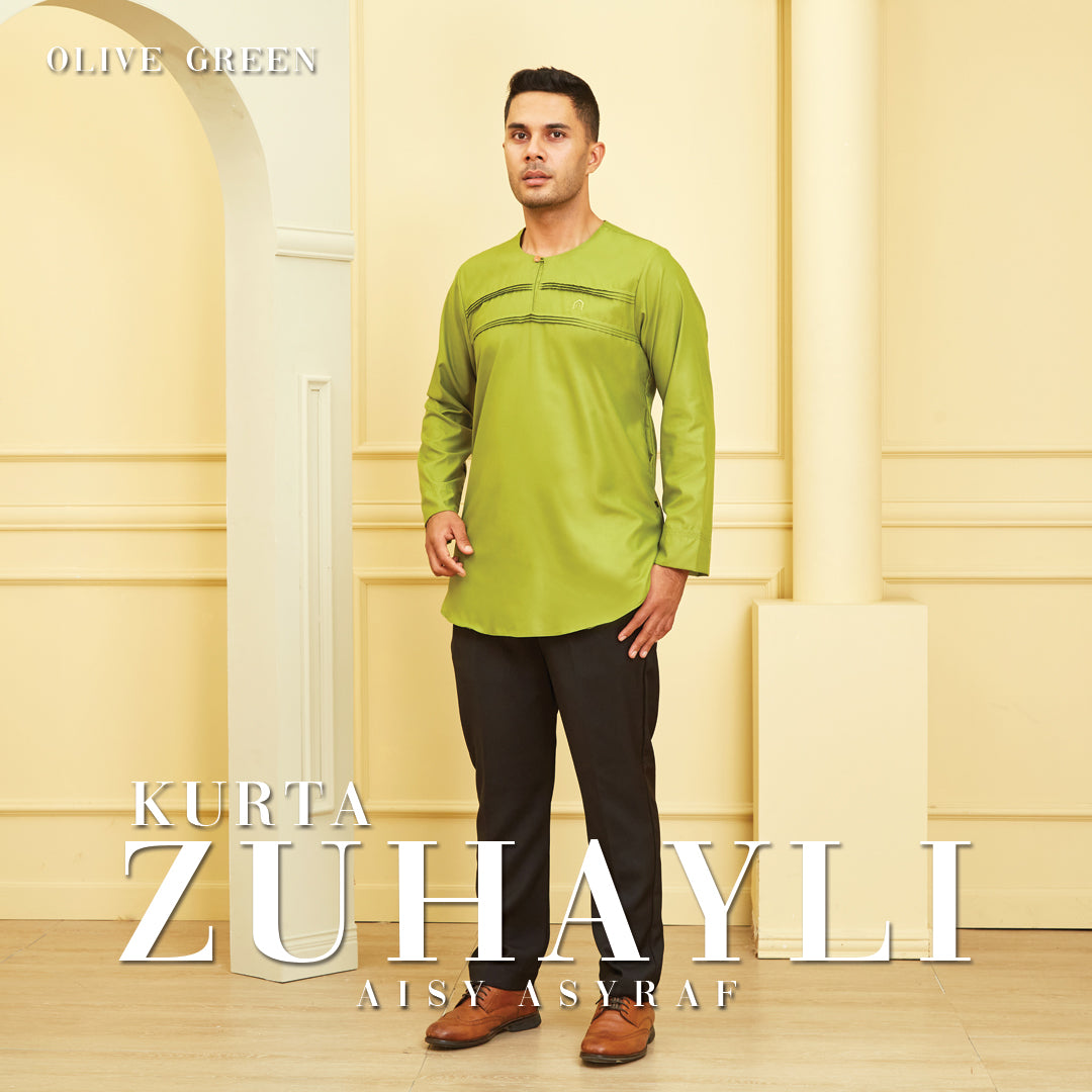 Kurta Zuhayli - Olive Green