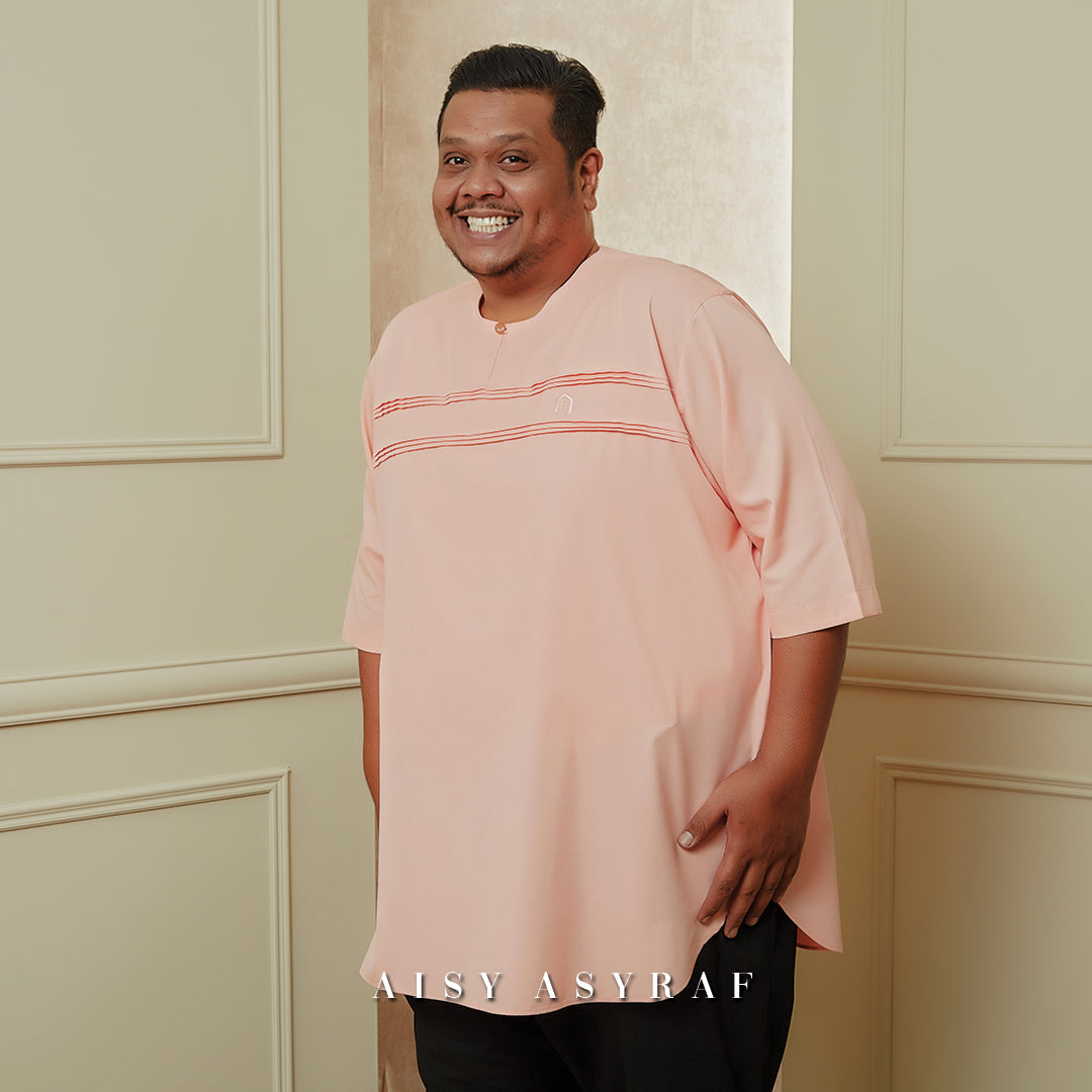 Kurta Jurjani Plussize - Peach