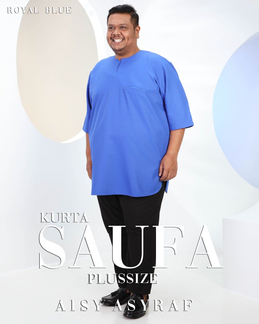 Kurta Saufa Plussize - Royal Blue