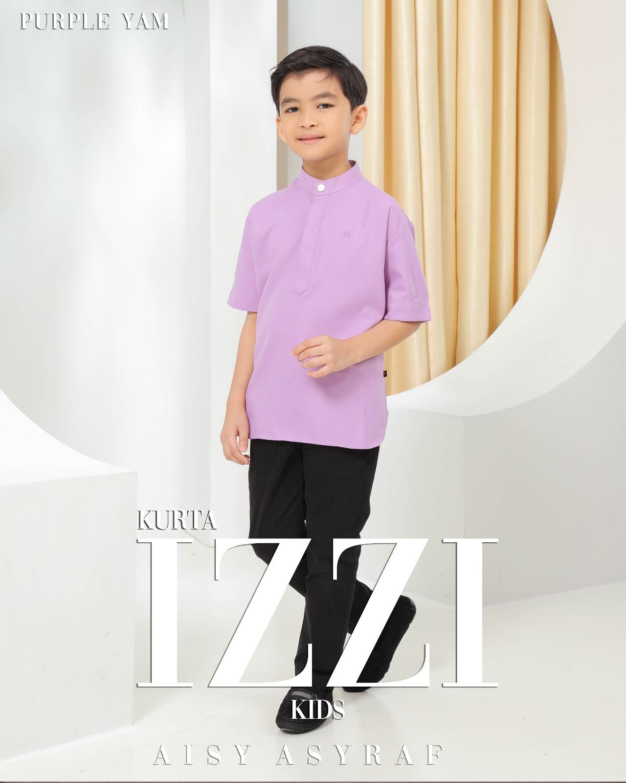 Kurta izzi kids purple yam