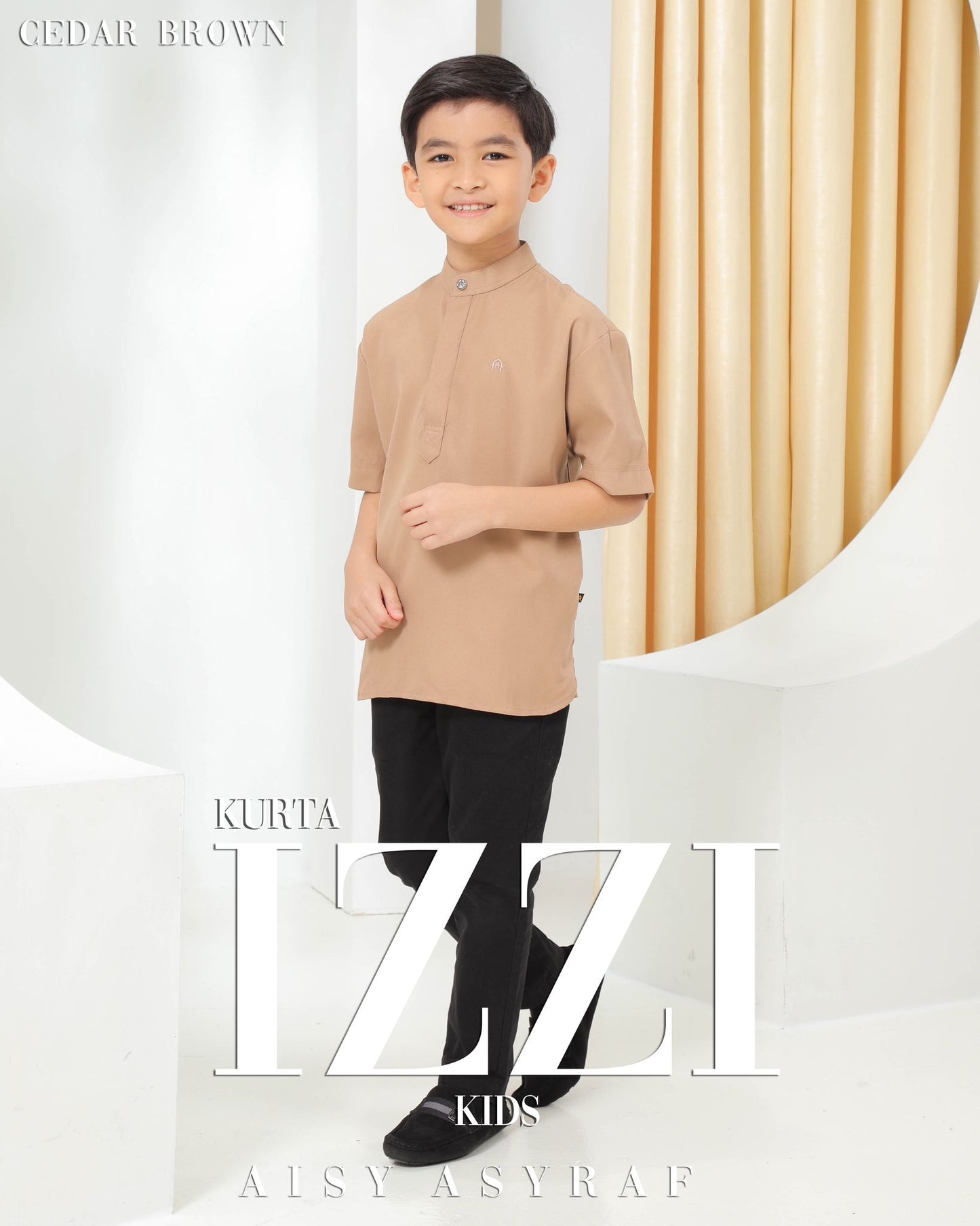 Kurta Izzi Kids - Cedar Brown