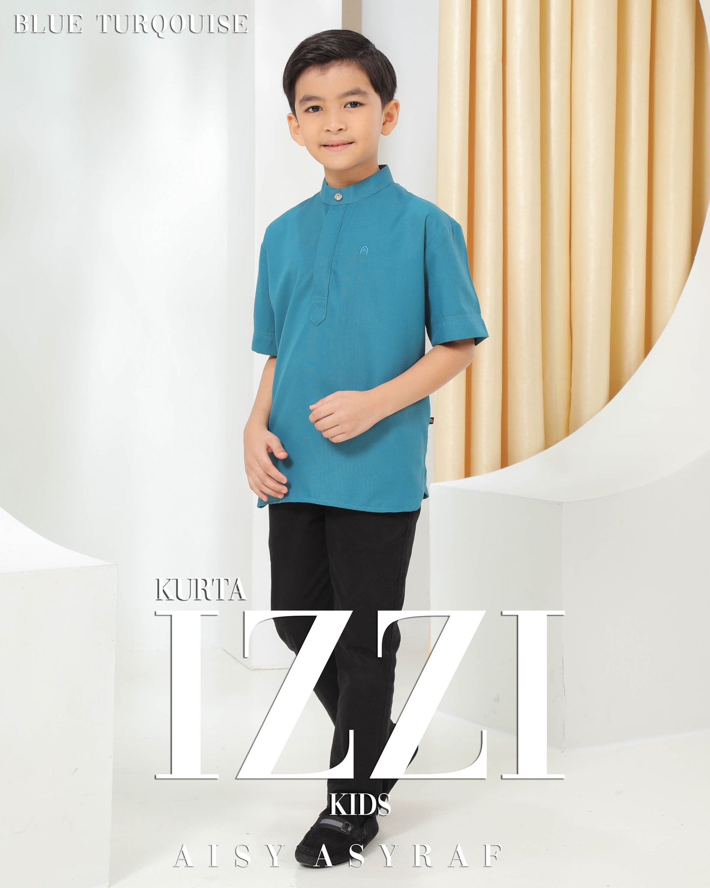 Kurta Izzi Kids - Blue Turqouise