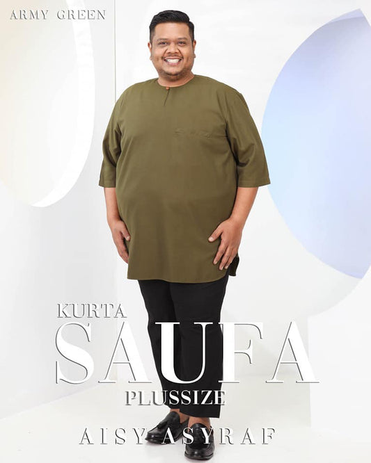 Kurta Saufa Plussize - Army Green