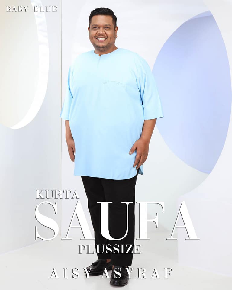 Kurta Saufa Plussize - Baby Blue