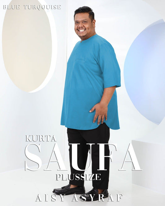 Kurta Saufa Plussize - Blue Turqouise