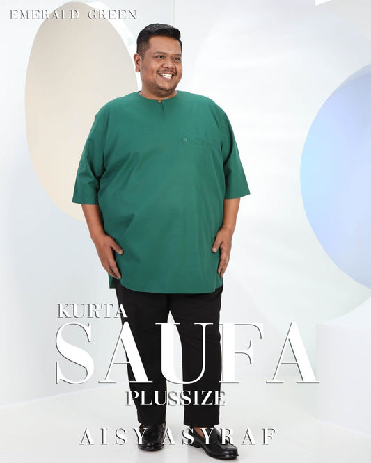 Kurta Saufa Plussize - Emerald Green