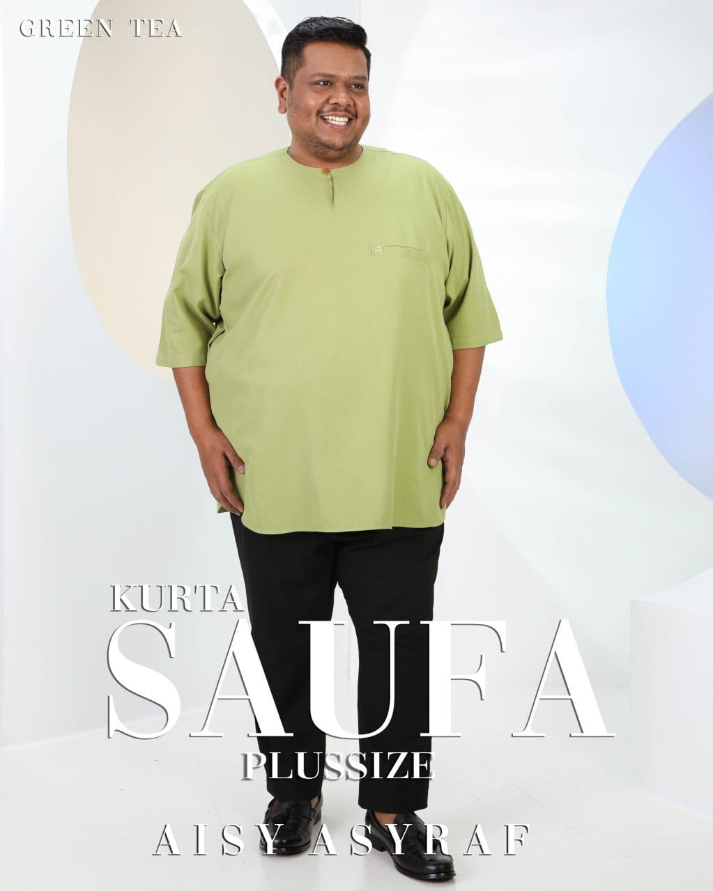 Kurta Saufa Plussize - Green Tea