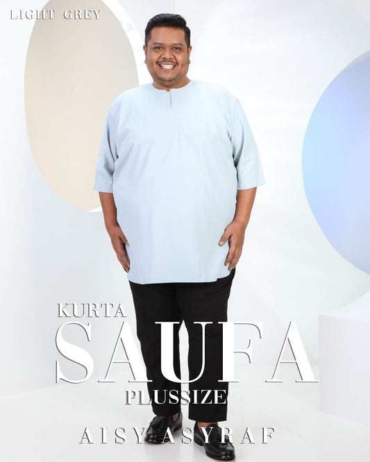 Kurta Saufa Plussize - Liight Grey