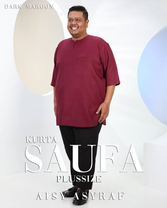 Kurta Saufa Plussize - Dark Maroon