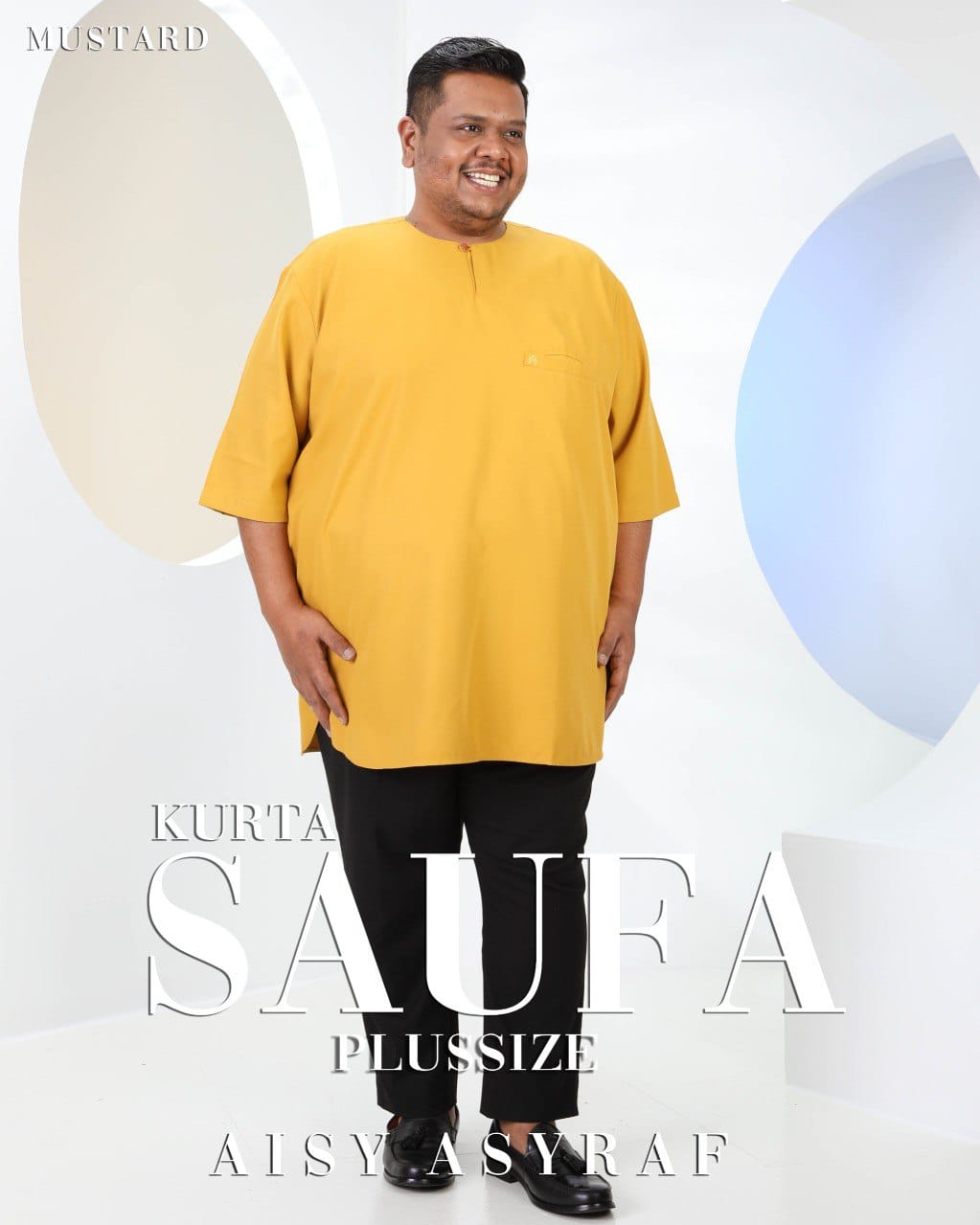 Kurta Saufa Plussize - Honey Mustard