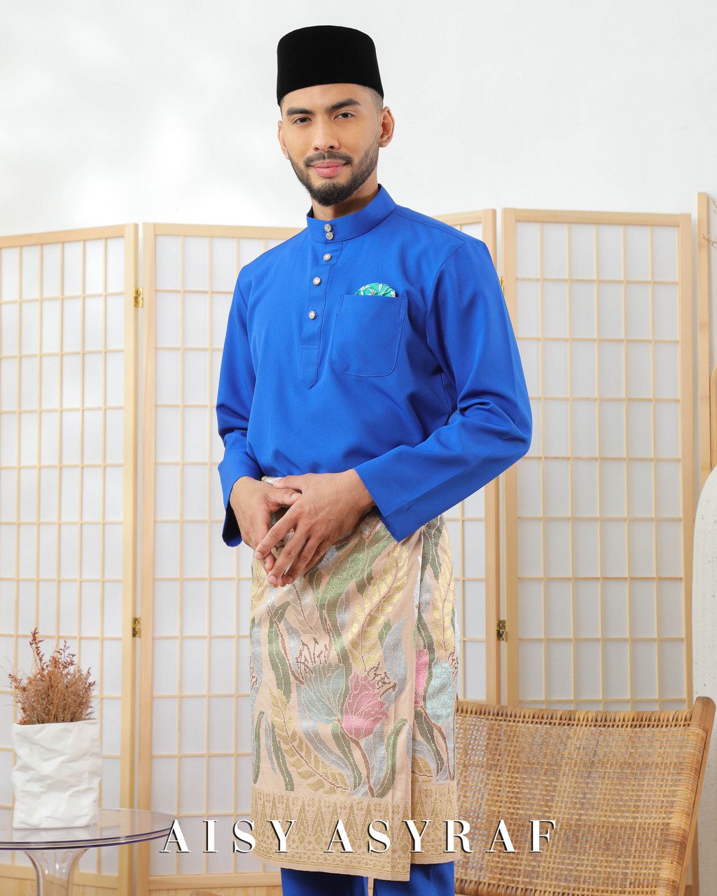 Baju Melayu Zaidan -Royal Blue