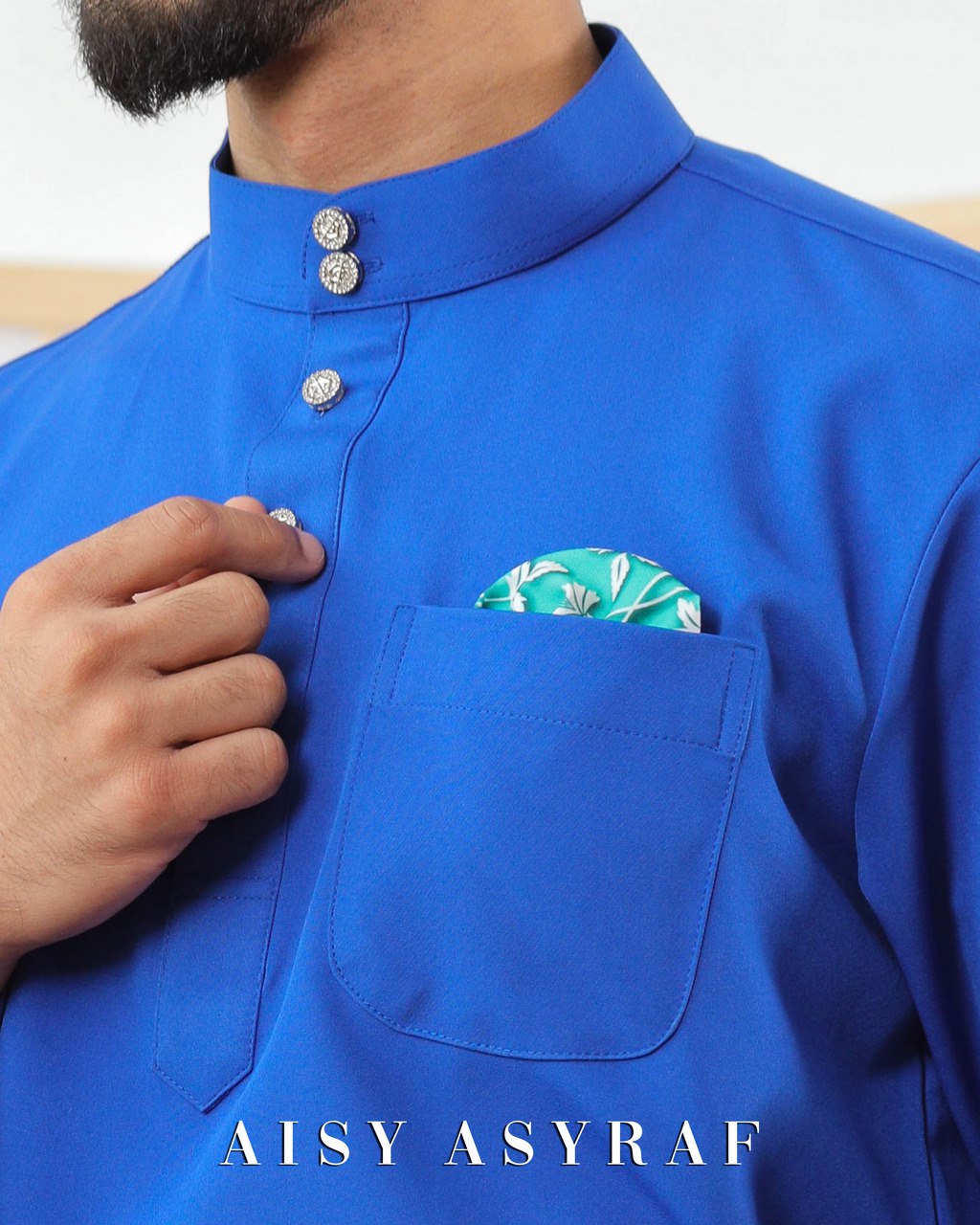 Baju Melayu Zaidan -Royal Blue