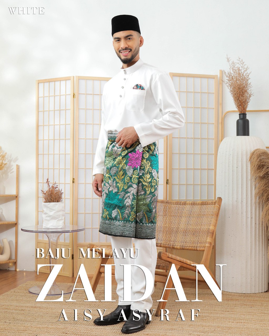 Baju Melayu Zaidan -White