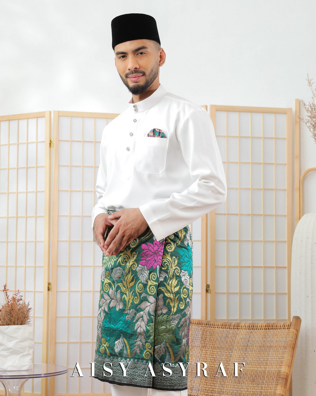 Baju Melayu Zaidan -White