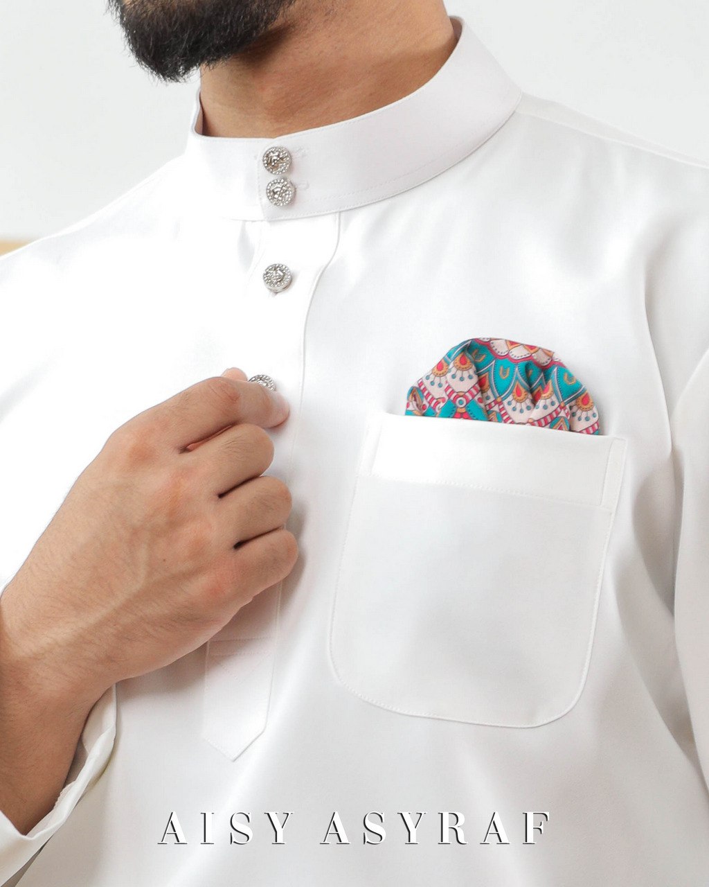 Baju Melayu Zaidan -White