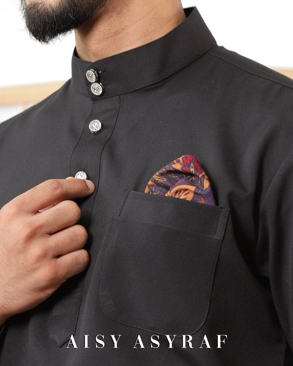 Baju Melayu Zaidan - Black