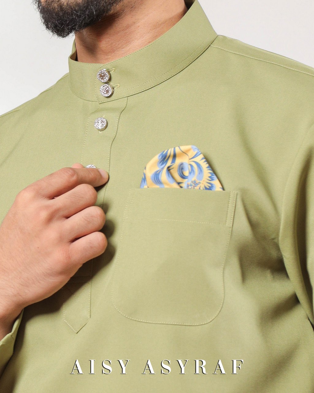 Baju Melayu Zaidan - Green Tea