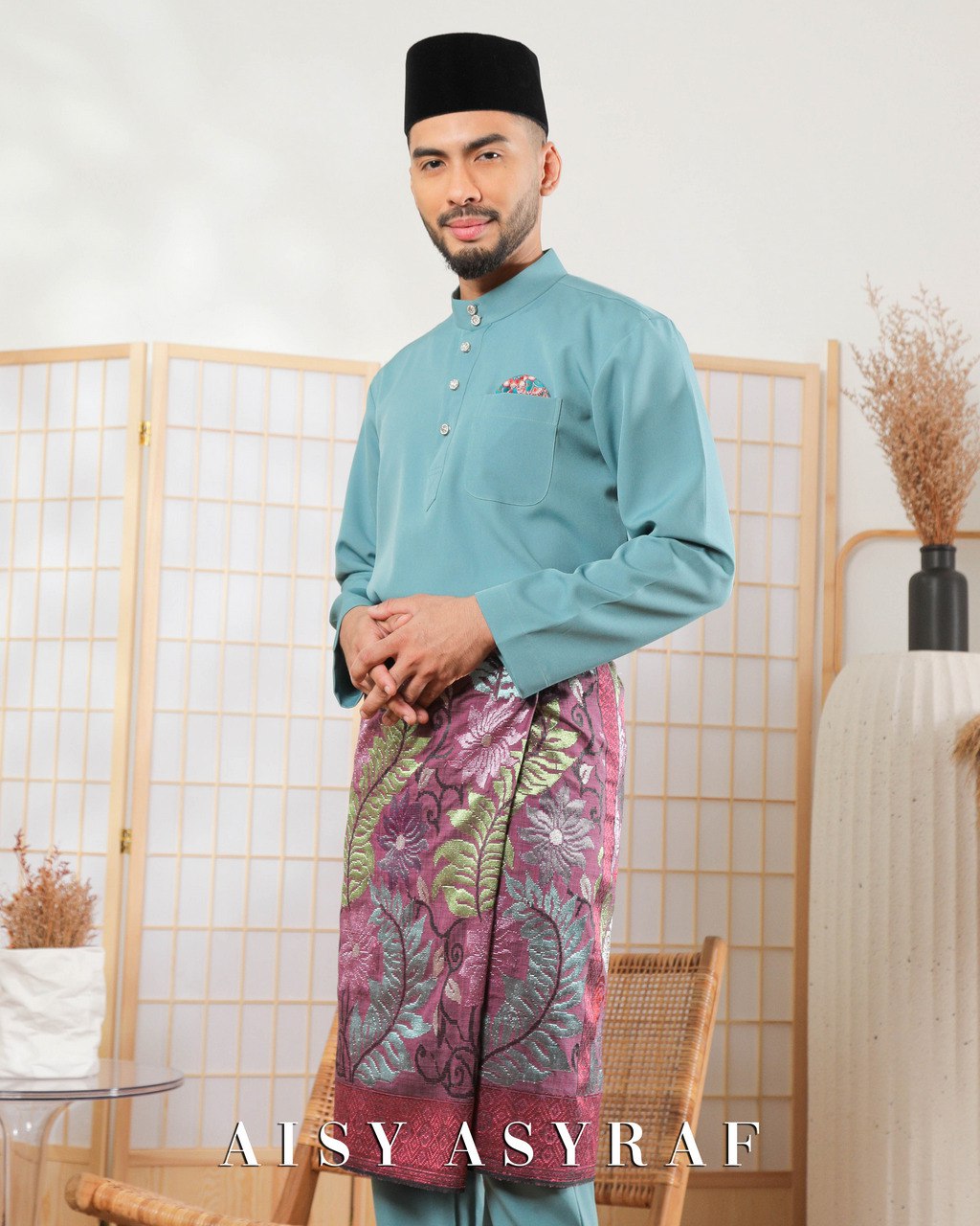 Baju Melayu Zaidan - Dark Turqouise