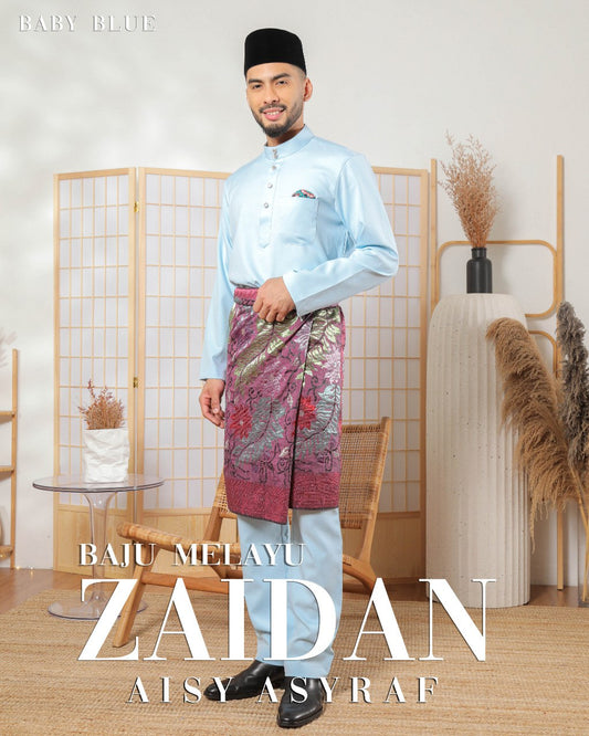 Baju Melayu Zaidan - Baby Blue