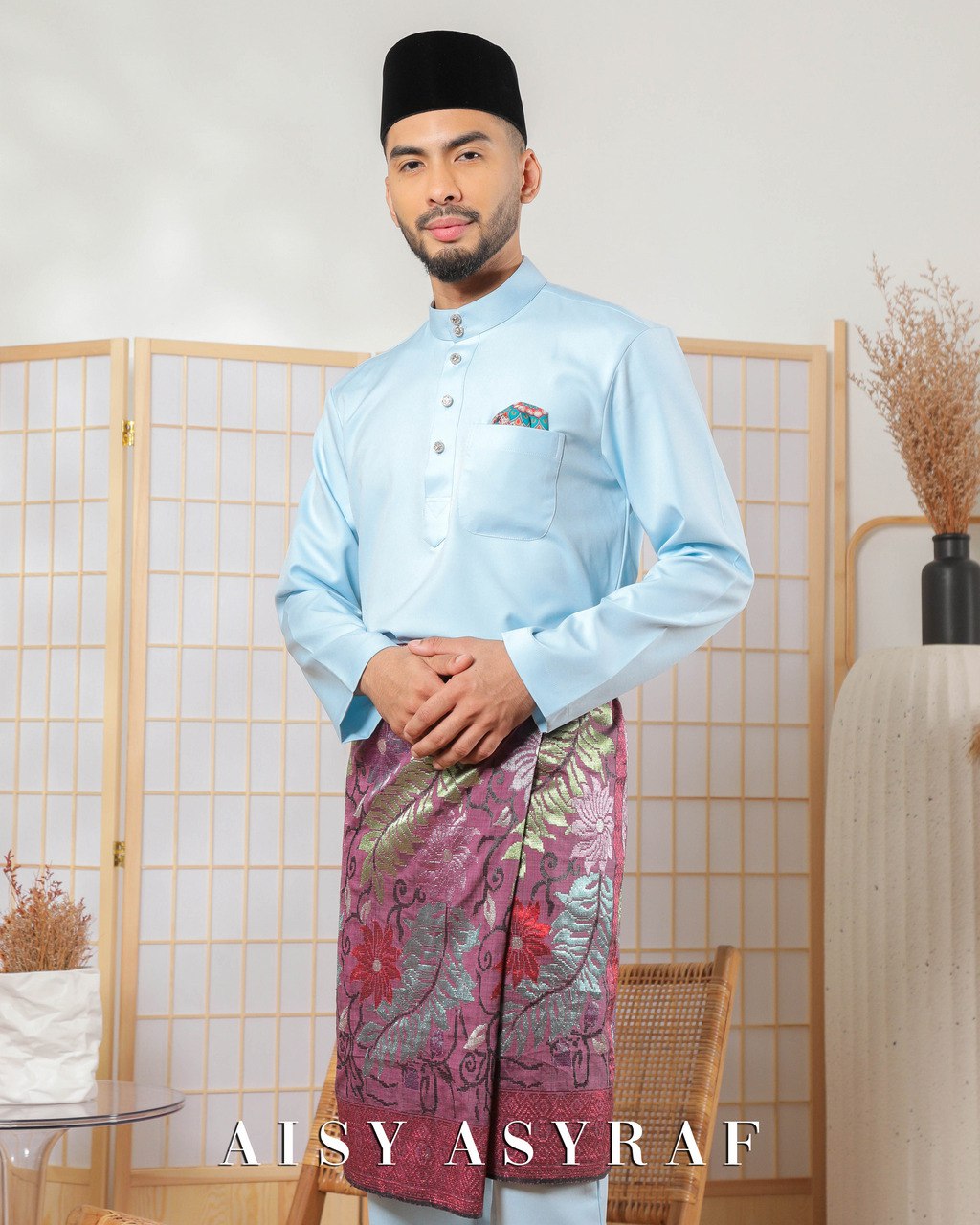 Baju Melayu Zaidan - Baby Blue