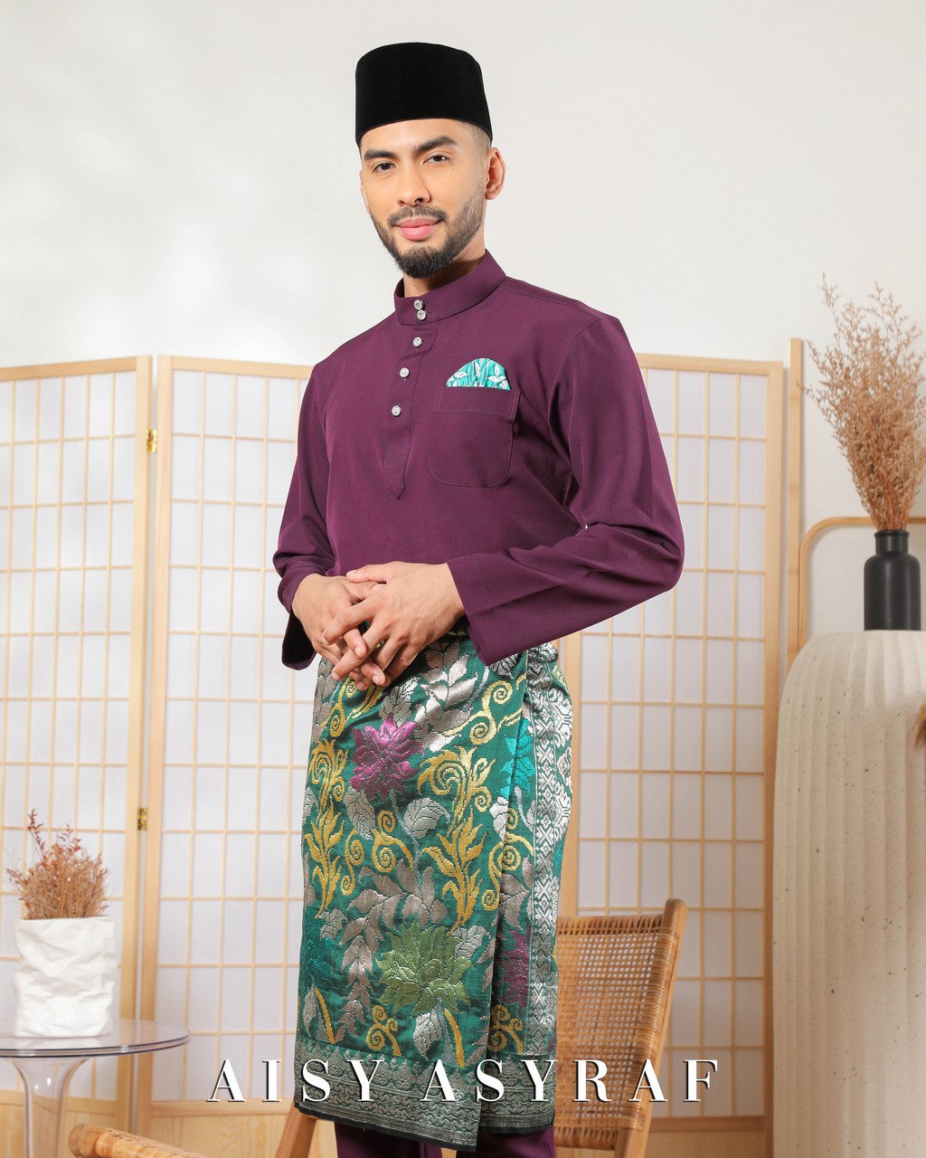 Baju Melayu Zaidan - Mangosteen