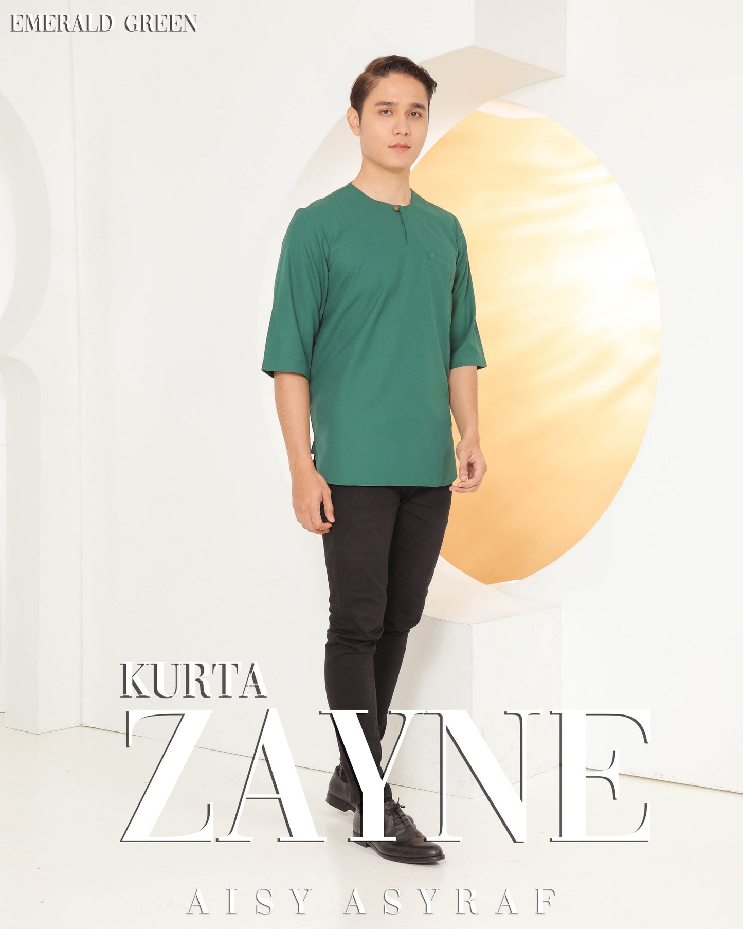 Kurta Zayne - Emerald Green