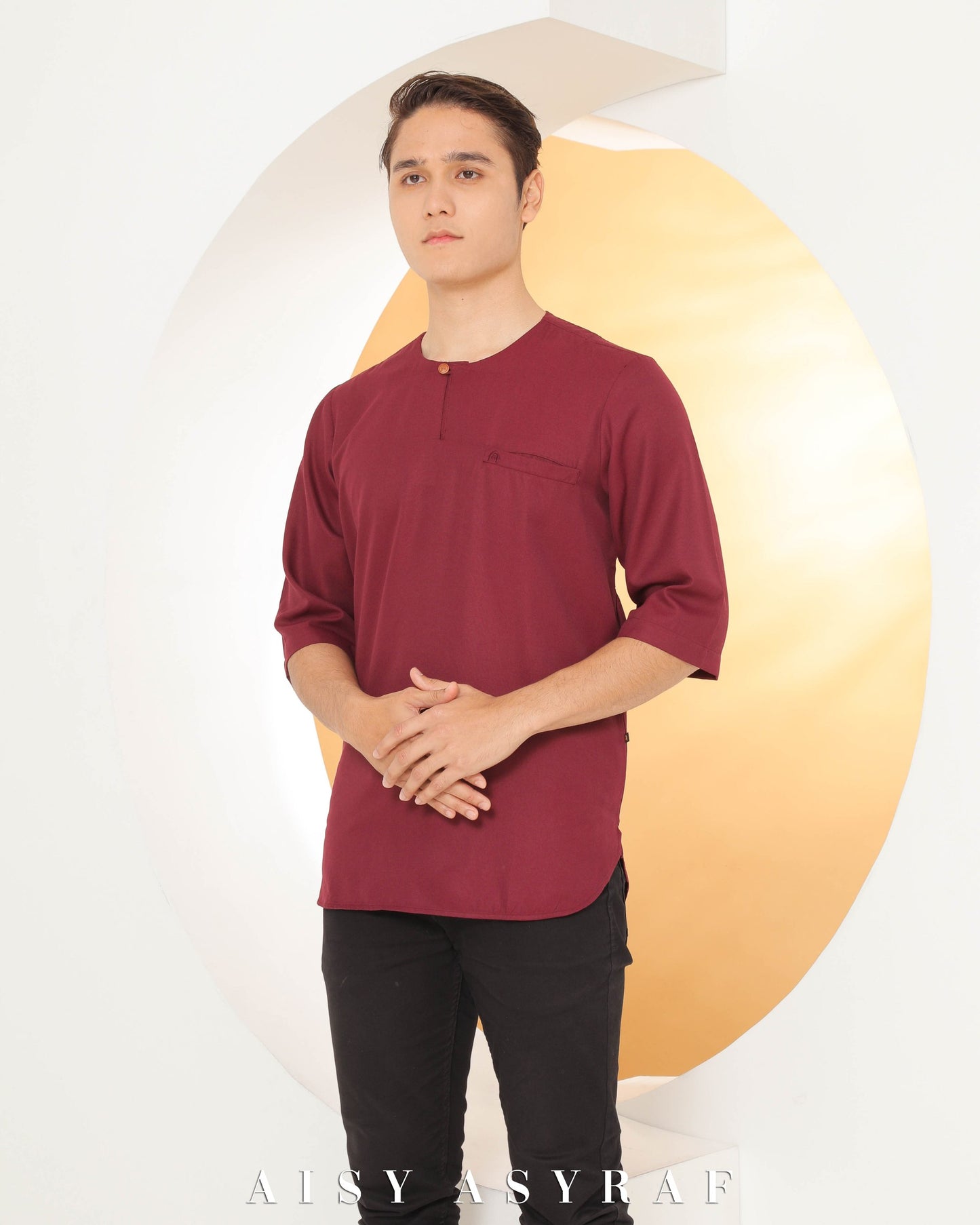 Kurta Zayne - Dark Maroon