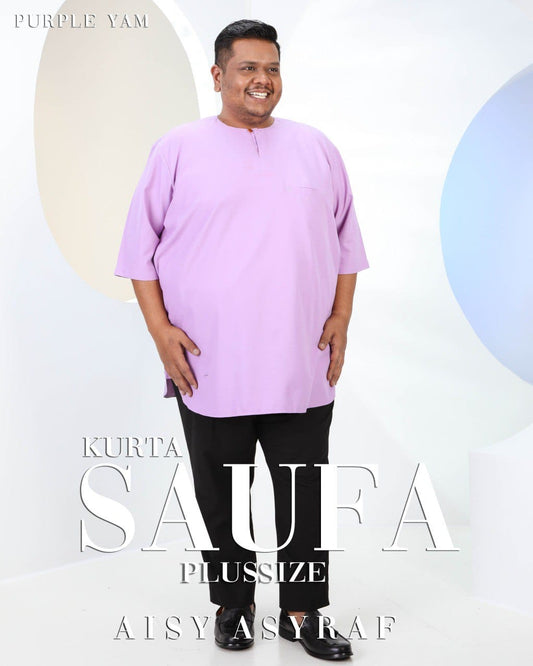 Kurta Saufa Plussize - Purple Yam