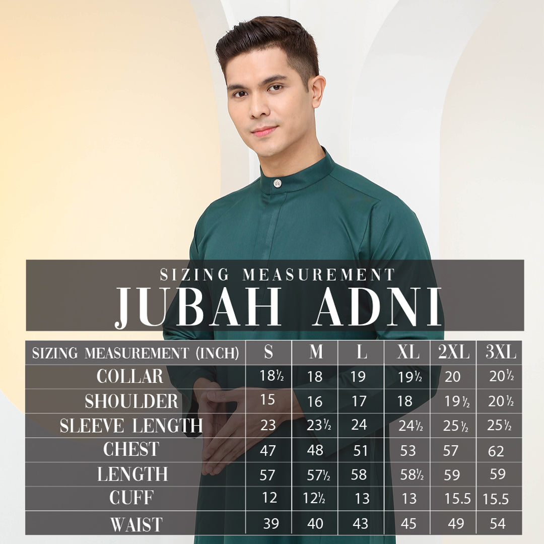 Jubah Adni - Dark Grey